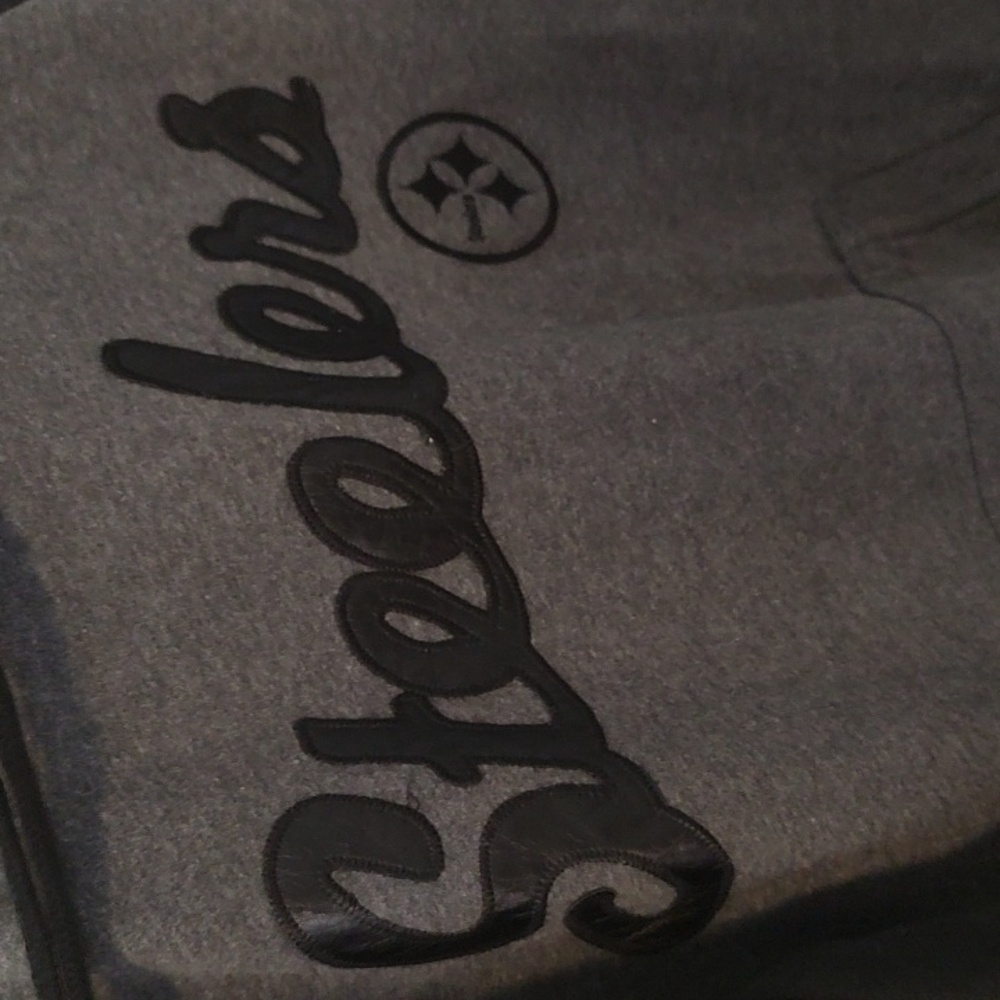 NFL Gray Pittsburgh Steelers Sweatshirt Hoodie - Picture 3 of 10